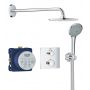Zestaw prysznicowy podtynkowy termostatyczny z deszczownicą starlight chrome 34734000 Grohe Grohtherm zdj.3