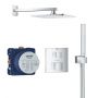 Zestaw prysznicowy podtynkowy termostatyczny z deszczownicą starlight chrome 34741000 Grohe Grohtherm Cube zdj.1