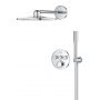 Zestaw prysznicowy podtynkowy termostatyczny z deszczownicą chrom 34874000 Grohe Precision Smartcontrol zdj.3