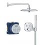 Zestaw prysznicowy podtynkowy termostatyczny z deszczownicą chrom 34878000 Grohe Precision Smartcontrol zdj.1