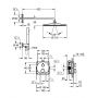 Zestaw prysznicowy podtynkowy termostatyczny z deszczownicą chrom 34880000 Grohe Vitalio Start zdj.2