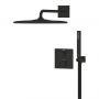 Zestaw wannowo-prysznicowy podtynkowy termostatyczny z deszczownicą czarny 348812430 Grohe Precision zdj.3