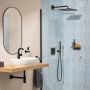 Zestaw wannowo-prysznicowy podtynkowy termostatyczny z deszczownicą czarny 348812430 Grohe Precision zdj.8