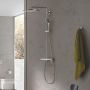 Zestaw prysznicowy ścienny termostatyczny z deszczownicą supersteel 26075DC0 Grohe Euphoria zdj.8