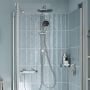 Zestaw prysznicowy ścienny z deszczownicą starlight chrome 26680001 Grohe Vitalio Start System zdj.8
