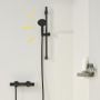 Zestaw prysznicowy ścienny termostatyczny czarny 345972431 Grohe Precision Start zdj.4