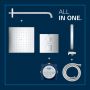 Zestaw prysznicowy podtynkowy termostatyczny z deszczownicą chrom 34879000 Grohe Precision Cube zdj.11
