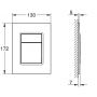 Przycisk spłukujący do wc starlight chrome 37535000 Grohe Skate Cosmopolitan S zdj.2