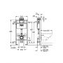 Stelaż podtynkowy do miski wc wiszącej 38525001 Grohe Rapid SL zdj.2