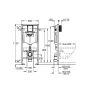 Stelaż podtynkowy do miski wiszącej 38528001 Grohe Rapid SL zdj.2