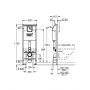 Stelaż podtynkowy do miski wc wiszącej 38713001 Grohe Rapid SL zdj.2