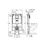 Stelaż podtynkowy do miski wc wiszącej 38994000 Grohe Rapid SL zdj.2