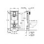 Stelaż podtynkowy do miski wc wiszącej 39750001 Grohe Rapid SL zdj.2