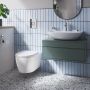 Miska WC z deską wolnoopadającą wisząca bez kołnierza biały 103848SH00 Grohe Start zdj.8