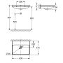 Umywalka 60x47 cm prostokątna ścienna biała 102417SH00 Grohe Euro Ceramic zdj.2