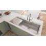 Zlewozmywak stalowy 116x52 cm 31582SD1 Grohe K1000 zdj.4