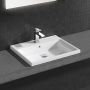 Umywalka 60x49 cm prostokątna wpuszczana biała 3947900H Grohe Cube Ceramic zdj.4