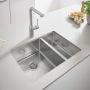 Zlewozmywak stalowy 59.5x45 cm 31577SD1 Grohe K700 zdj.6