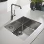 Zlewozmywak stalowy 55x45 cm grafit 31574AL1 Grohe K700U zdj.7
