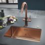 Zlewozmywak stalowy 55x45 cm miedź 31574DL1 Grohe K700U zdj.6