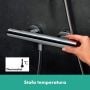 Bateria prysznicowa ścienna z termostatem chrom 13324000 Hansgrohe Ecostat Fine zdj.3