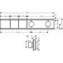 Bateria prysznicowa podtynkowa termostatyczna czarna 15380340 Hansgrohe RainSelect zdj.2