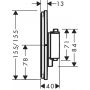 Hansgrohe ShowerSelect Comfort E 15574670 bateria prysznicowa podtynkowa termostatyczna czarna zdj.2