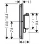 Bateria wannowo-prysznicowa podtynkowa podtynkowa czarny 15583670 Hansgrohe ShowerSelect Comfort Q zdj.2