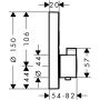 Bateria prysznicowa podtynkowa termostatyczna czarna 15743340 Hansgrohe ShowerSelect S zdj.2