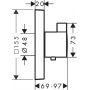 Bateria prysznicowa podtynkowa termostatyczna czarna 15760340 Hansgrohe ShowerSelect zdj.2