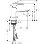 Bateria umywalkowa stojąca 32500140 Hansgrohe Metropol zdj.2