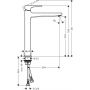 Bateria umywalkowa stojąca biała 32512700 Hansgrohe Metropol zdj.2
