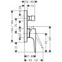 Bateria wannowo-prysznicowa podtynkowa biała 32546700 Hansgrohe Metropol zdj.2