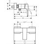 Bateria prysznicowa ścienna 32560140 Hansgrohe Metropol zdj.2