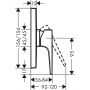 Bateria prysznicowa podtynkowa 32565340 Hansgrohe Metropol zdj.2