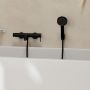 Hansgrohe Tecturis S 73422670 bateria wannowo-prysznicowa ścienna czarna zdj.4