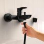 Bateria wannowo-prysznicowa ścienna czarna 72440670 Hansgrohe Rebris S zdj.7