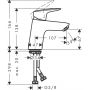 Hansgrohe Logis bateria umywalkowa stojąca czarny mat 71073670 zdj.2