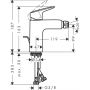 Hansgrohe Logis bateria bidetowa stojąca czarny mat 71200670 zdj.2