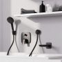 Hansgrohe Logis wylewka do baterii wannowej czarny mat 71410670 zdj.3