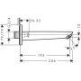 Hansgrohe Logis wylewka do baterii wannowej czarny mat 71410670 zdj.2