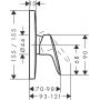 Hansgrohe Logis 71605670 bateria prysznicowa podtynkowa czarny zdj.2