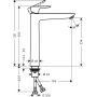 Bateria umywalkowa stojąca czarna 71717340 Hansgrohe Talis E zdj.2