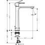 Bateria umywalkowa stojąca czarna 72591670 Hansgrohe Rebris E zdj.2
