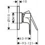 Bateria prysznicowa podtynkowa czarna 72648670 Hansgrohe Rebris S zdj.2