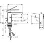 Bateria umywalkowa stojąca czarna 73002340 Hansgrohe Tecturis E zdj.2