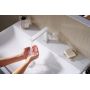 Bateria umywalkowa stojąca biała 73020700 Hansgrohe Tecturis E zdj.3