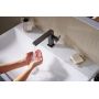 Bateria umywalkowa stojąca czarna 73021670 Hansgrohe Tecturis E zdj.3