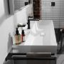 Bateria umywalkowa stojąca czarna 73021670 Hansgrohe Tecturis E zdj.4