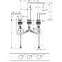 Bateria umywalkowa stojąca 73030140 Hansgrohe Tecturis E zdj.2